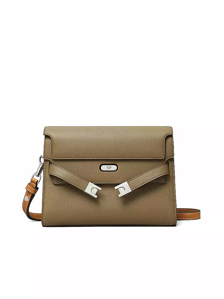 TORY BURCH | Sac en cuir - Sac bandoulière LEE SHOULDER BAG | Gris