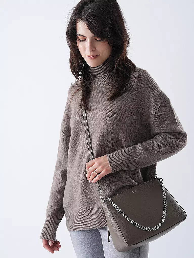 TORY BURCH | Sac en cuir - Sac bandoulière PERRY | grau
