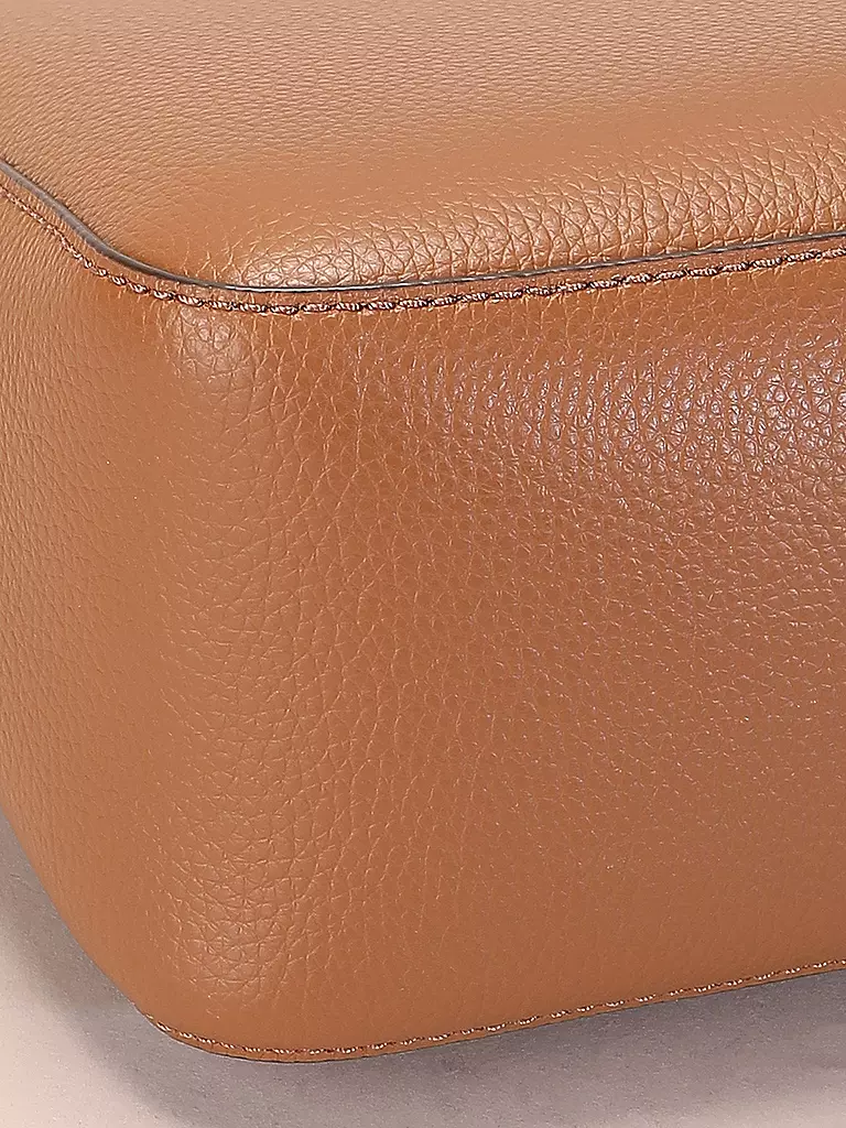 TORY BURCH | Sac en cuir - Sac bandoulière PERRY | hellbraun
