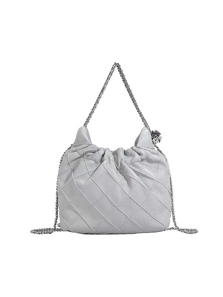 TORY BURCH | Sac en cuir - Sac Hobo FLEMING MINI | grau
