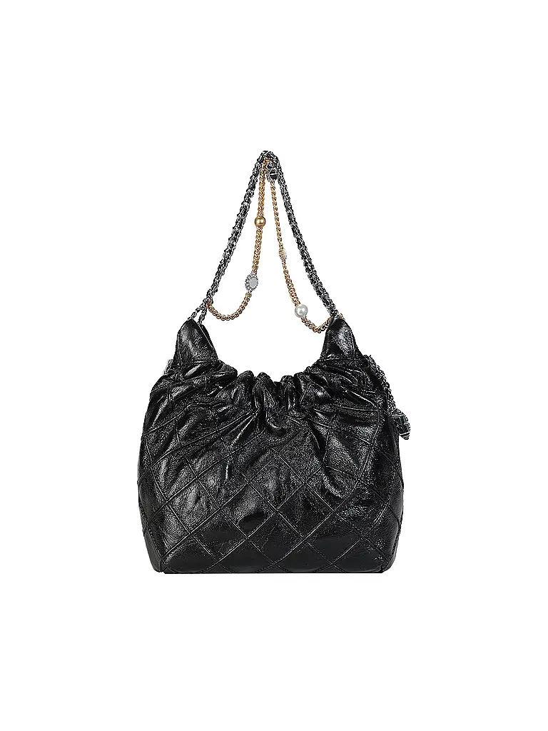TORY BURCH | Sac en cuir - Sac Hobo FLEMING Mini | Noir