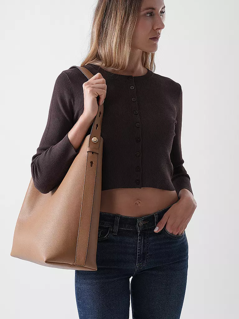 TORY BURCH | Sac en cuir - Sac Hobo ROMY | beige