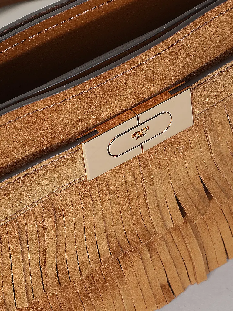 TORY BURCH | Sac en cuir - Sac porté main LEE RADZIWILL | Camel