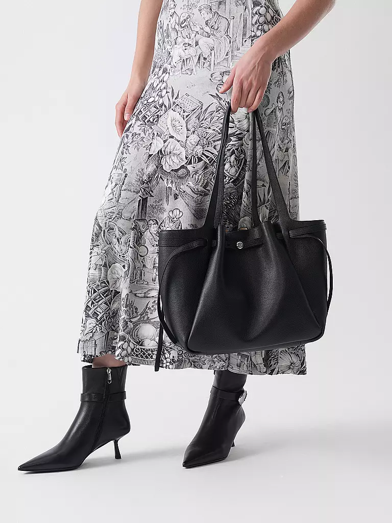 TORY BURCH | Sac en cuir - Shopper ROMY | schwarz