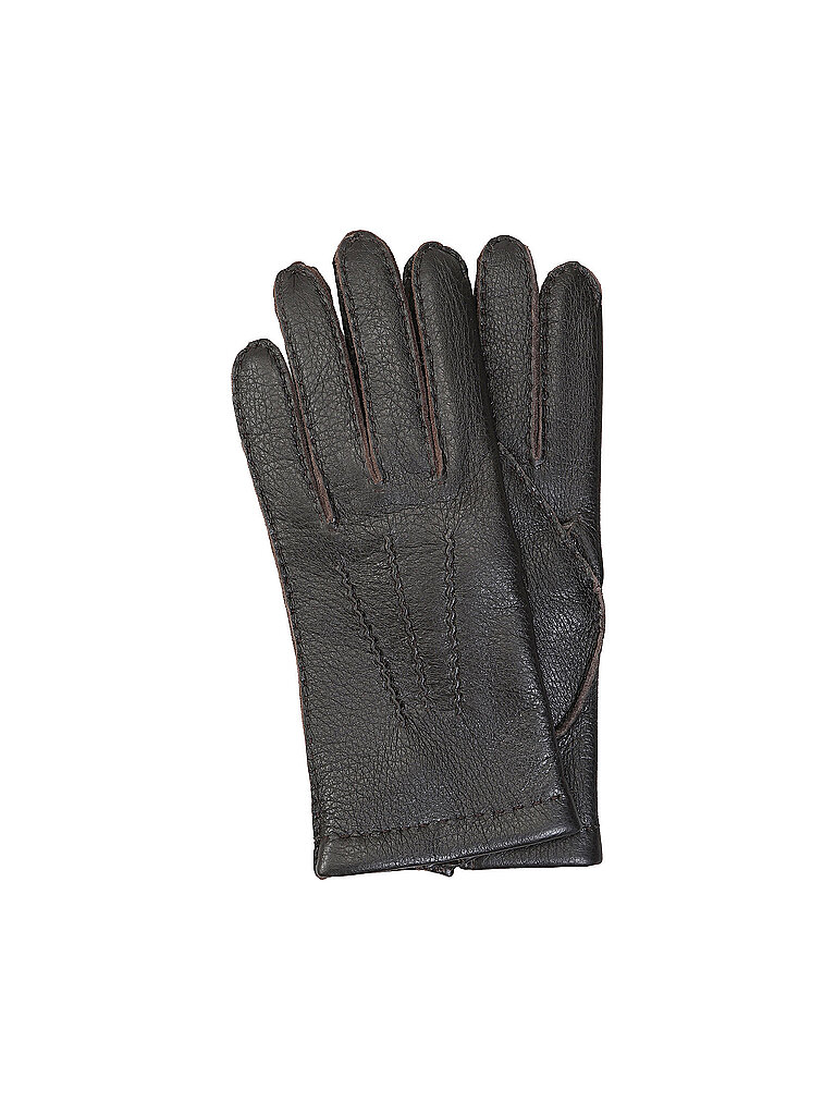 Gants en cuir marron 10