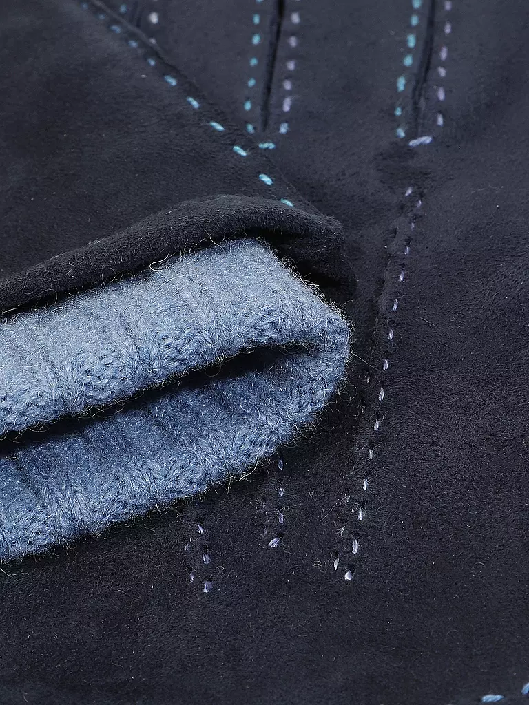 TR-HANDSCHUHE | Gants en cuir | Bleu foncé