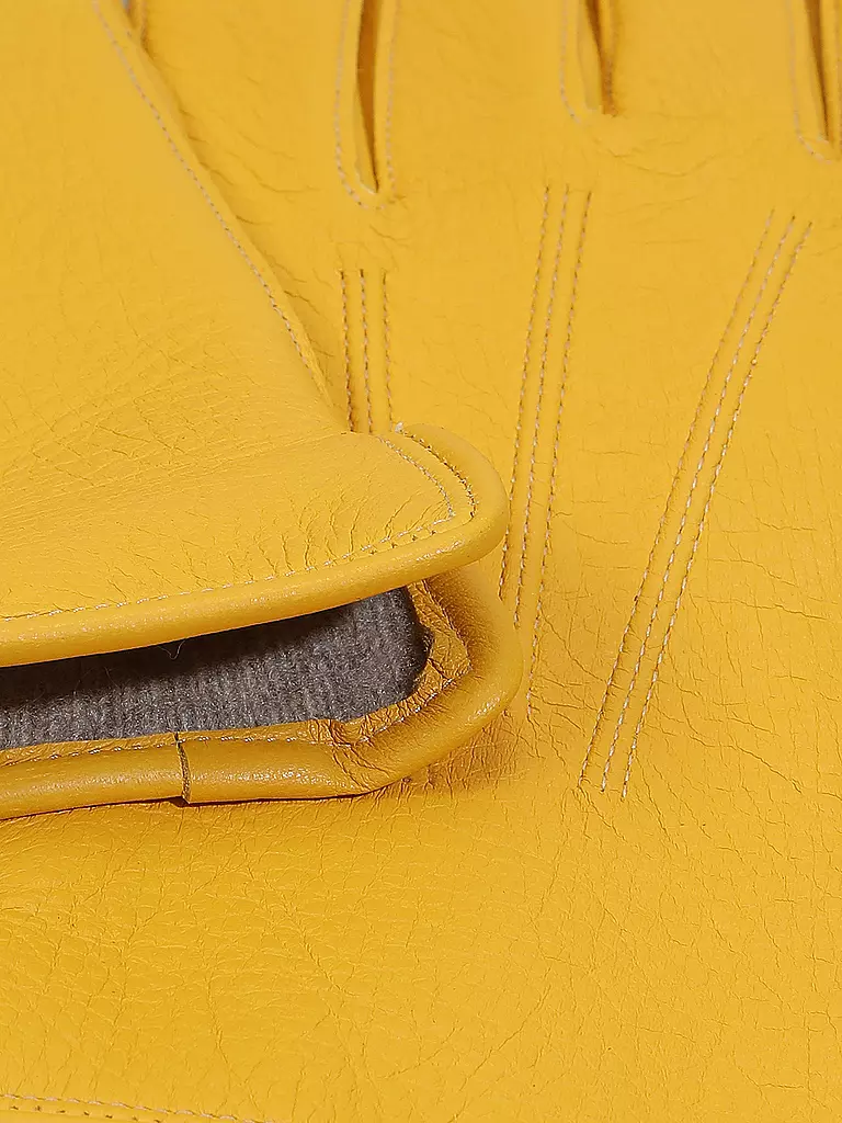 TR-HANDSCHUHE | Gants en cuir | Jaune