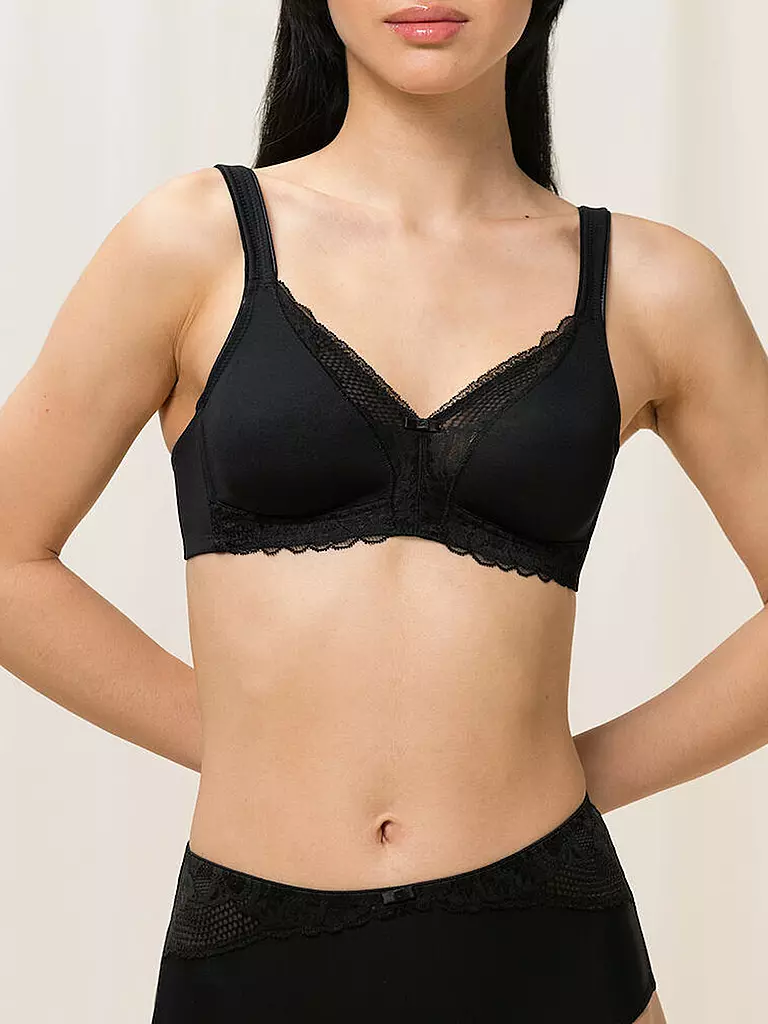 TRIUMPH | Soutien-gorge sans armatures MODERN LACE noir | schwarz