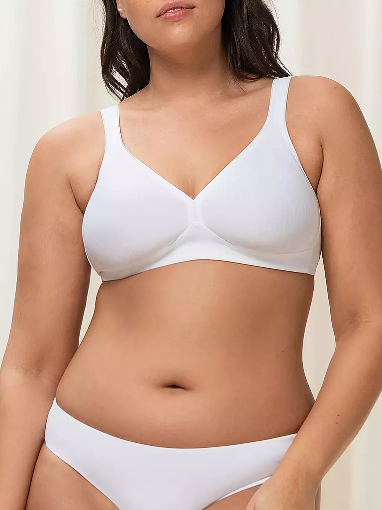 TRIUMPH | Soutien-gorge sans armatures Soft & Cotton Blanc | 