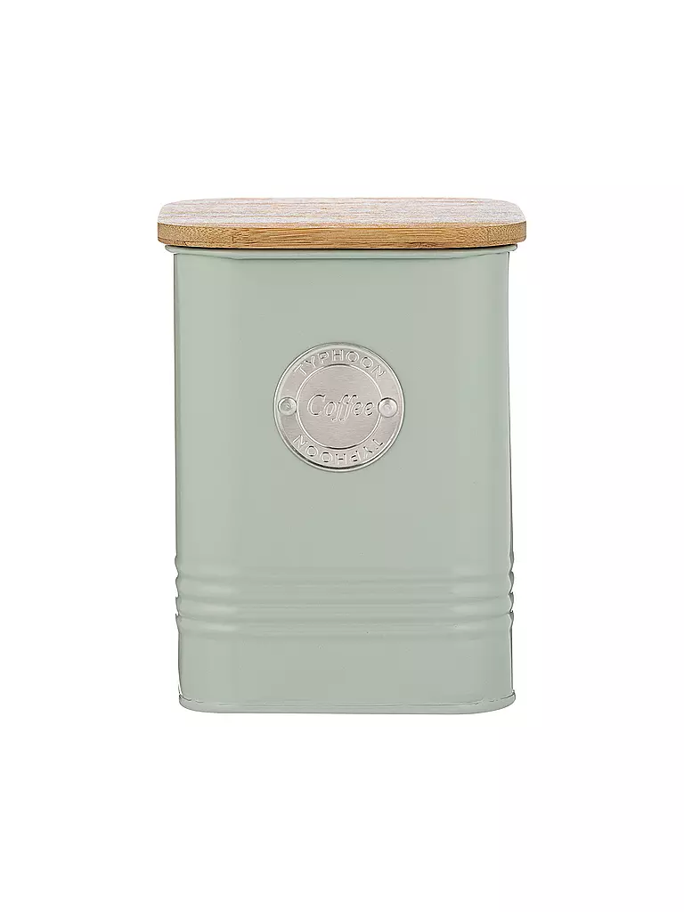 TYPHOON | Boîte de conservation pour café SQUIRCLE 1,3 l vert pastel/bambou | Vert clair