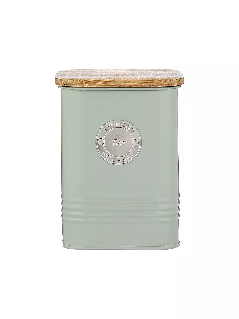 TYPHOON | Boîte de conservation pour thé SQUIRCLE 1,3 l vert pastel/bambou | Vert clair