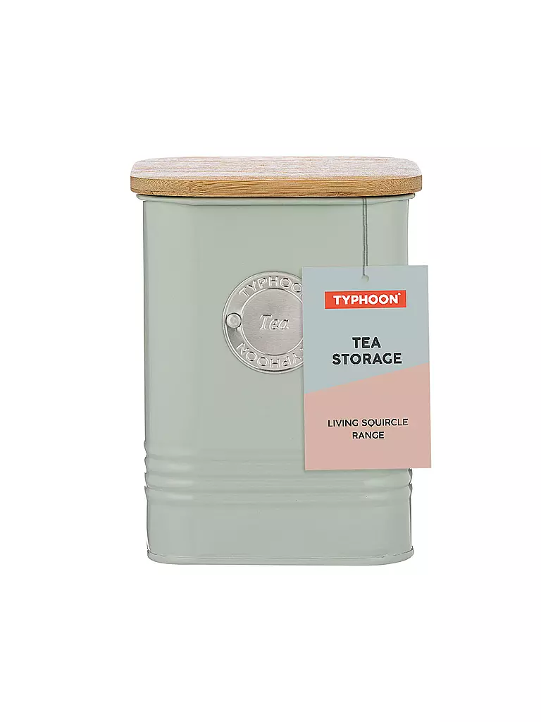 TYPHOON | Boîte de conservation pour thé SQUIRCLE 1,3 l vert pastel/bambou | Vert clair