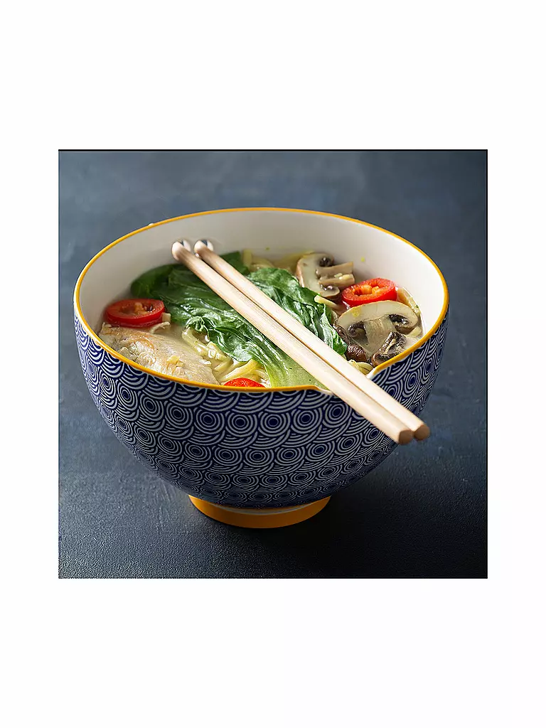 TYPHOON | Bol asiatique avec baguettes 2 pièces | Multicolore