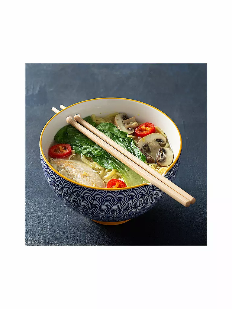 TYPHOON | Bol asiatique avec baguettes 2 pièces | Multicolore