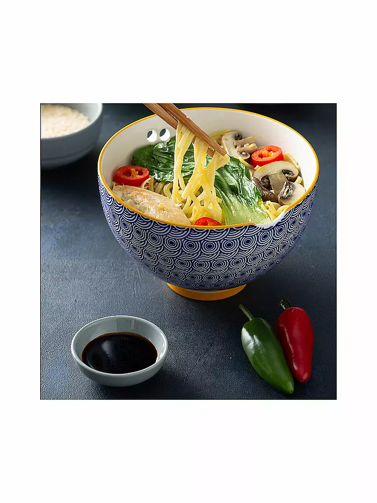 TYPHOON | Bol asiatique avec baguettes 2 pièces | Multicolore
