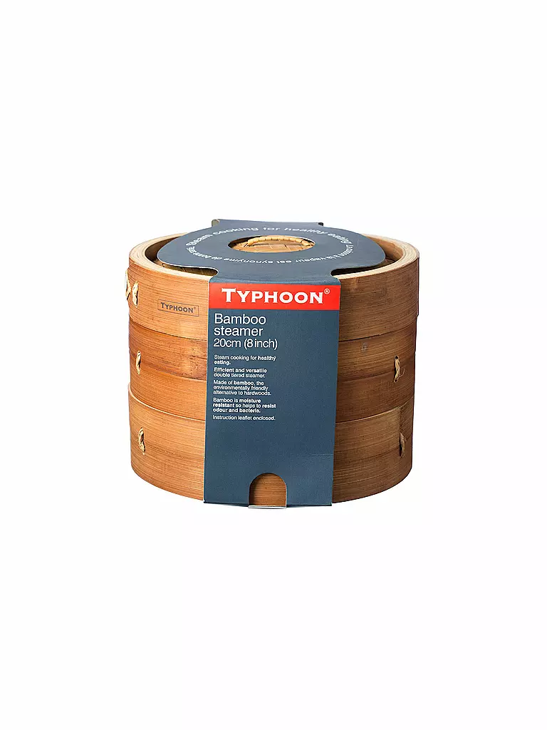 TYPHOON | Cuiseur vapeur en bambou 3 pièces | braun