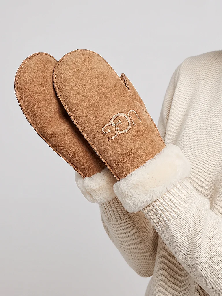 Gants UGG W SHEARLING UGG EMBROIDER MITTEN pour Accessoires - vue 3