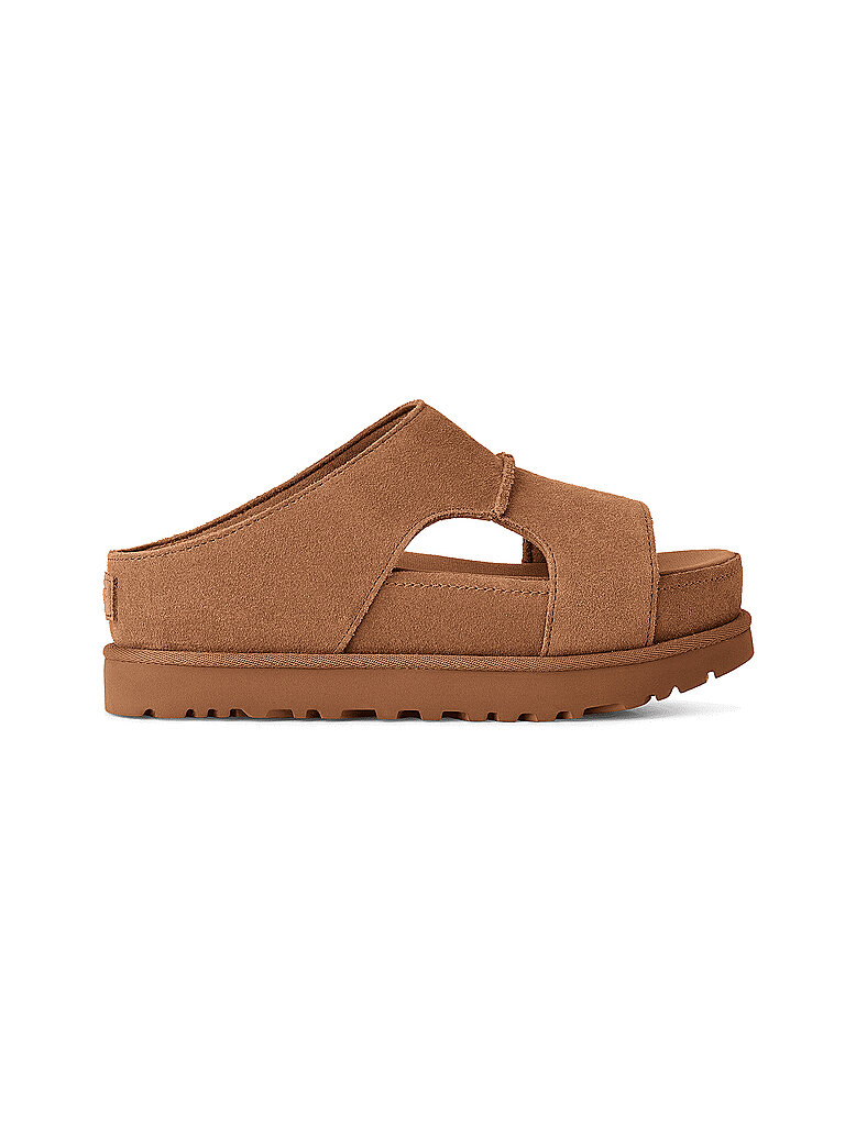 Pantoletten GOLDENSTAR HI CUTOUT SLIDE camel 41