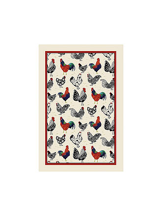 ULSTER WEAVERS | Torchon en coton 45x75cm Coq