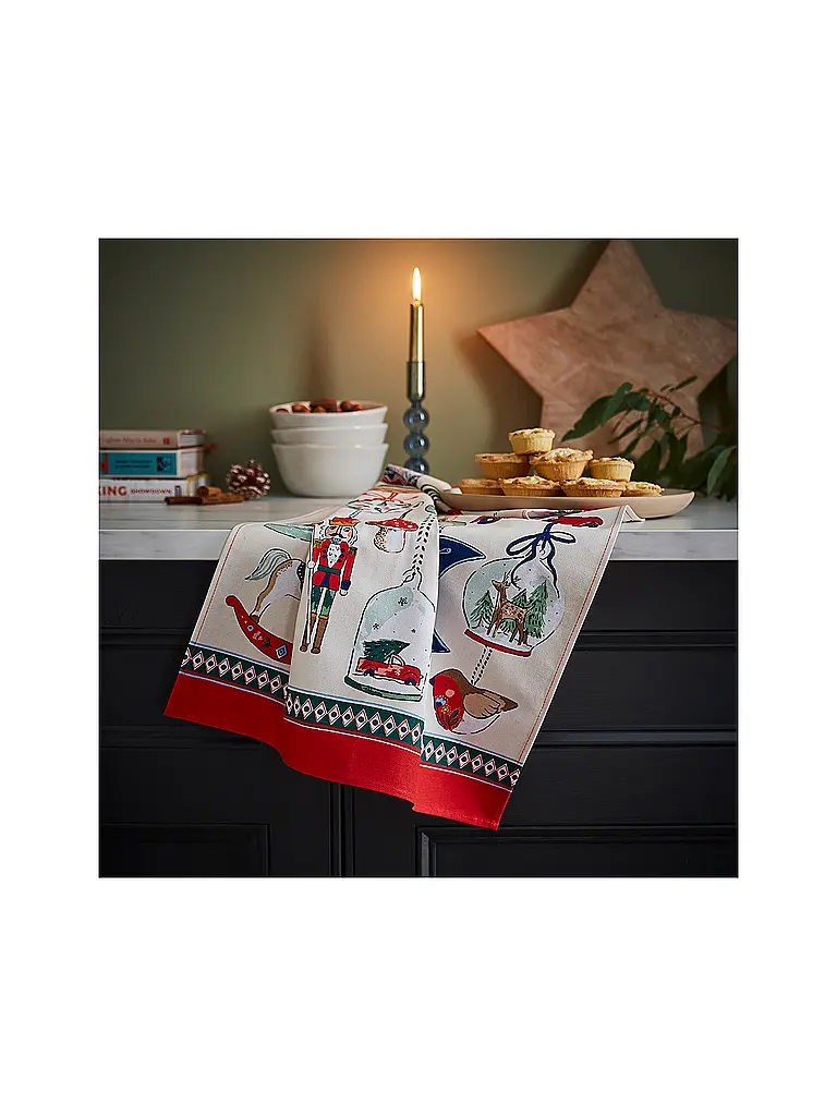 ULSTER WEAVERS | Torchon 45x75cm CHRISTMAS ORNAMENT | mint