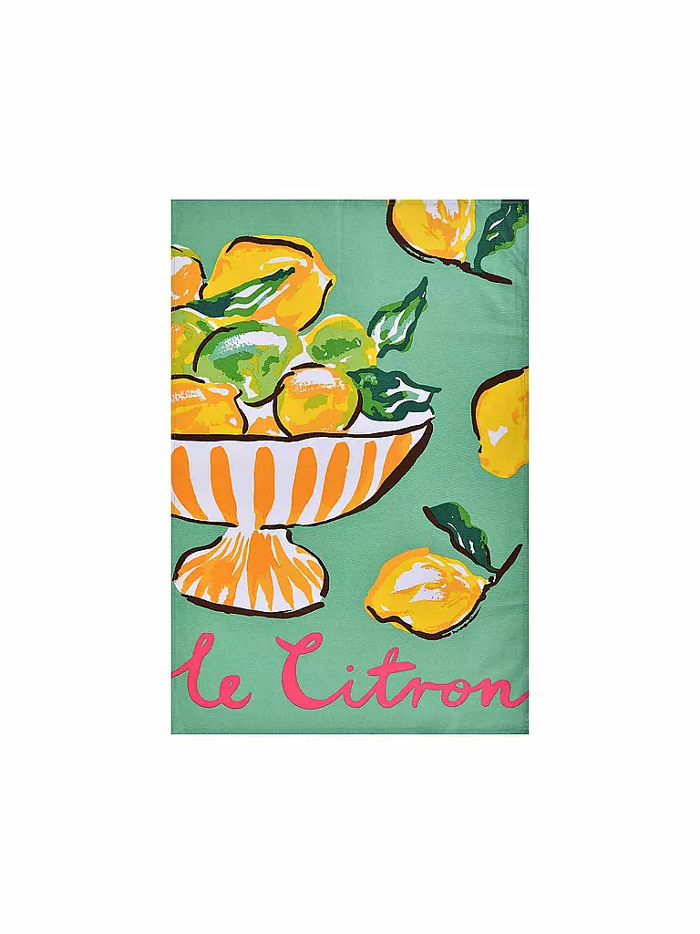 ULSTER WEAVERS | Torchon 45x75cm Summer Fruits Citron | hellgrün