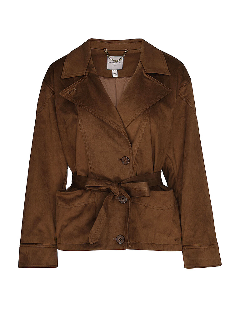 Blazer aspect cuir marron XXL