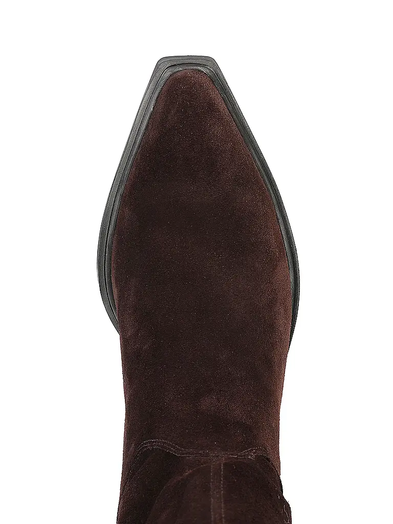 VAGABOND | Nom du produit : Bottes KELSEY
Marque : VAGABOND
Couleur : marron
Catégories : Mode, Femme

Matière : Cuir
Motif : Uni
Style : Pure, Tendance
Détails : Logo
Hauteur du talon : Talon haut | Marron