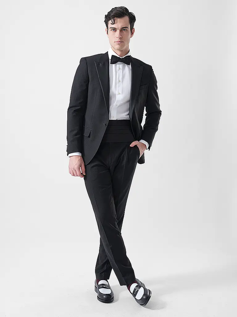 VAN LAACK | Ensemble de ceinture de smoking | Noir