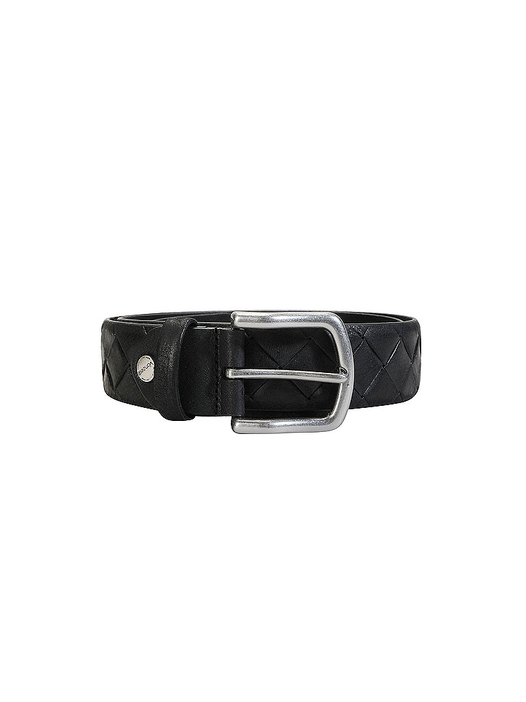 Vanzetti Ceinture en cuir noir 80