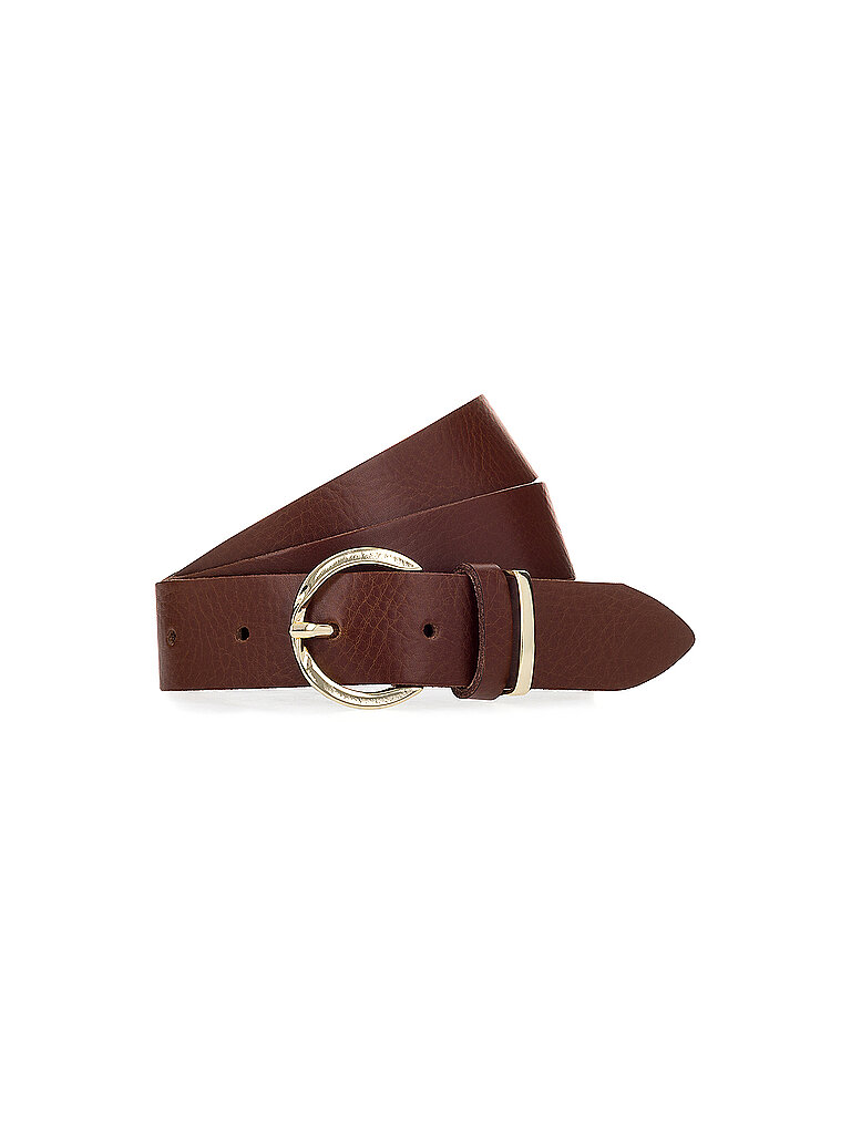 Ceinture en cuir camel 85