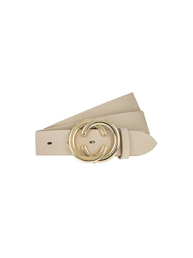 Ceinture en cuir crème 100