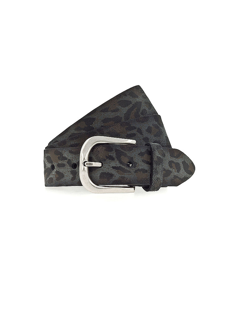 Ceinture en cuir olive 85