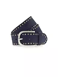 VANZETTI | Ceinture en cuir | Bleu foncé