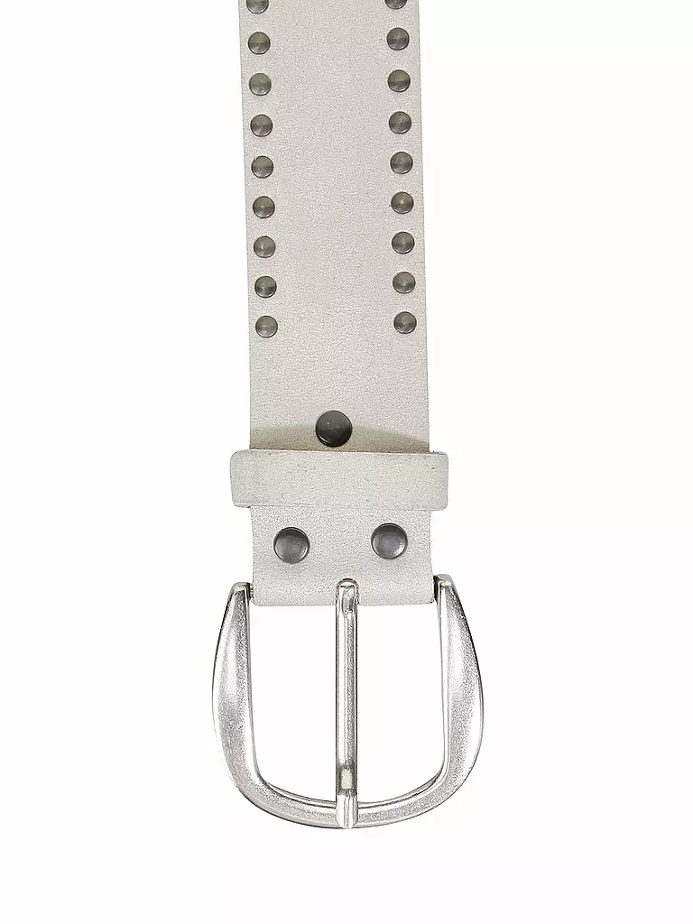 VANZETTI | Ceinture en cuir | creme