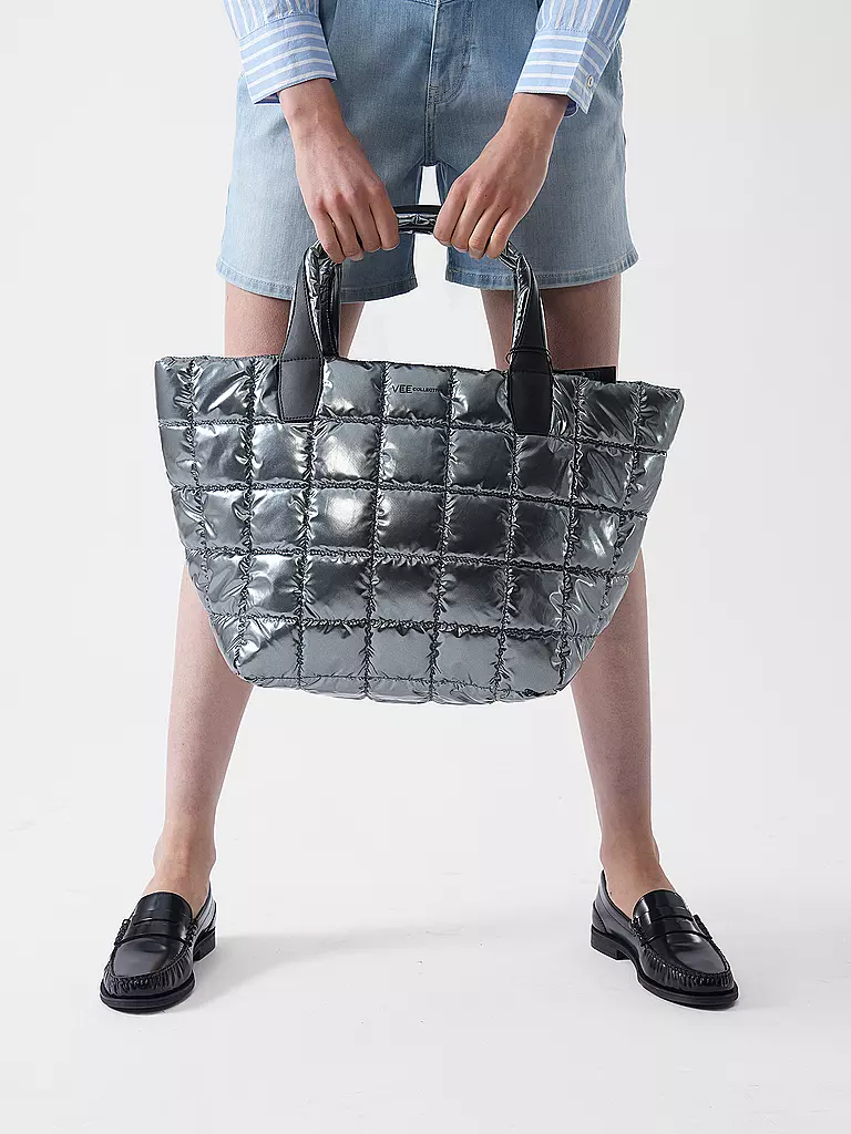 VEE COLLECTIVE | Sac - Shopper PORTER TOTE Medium | silber
