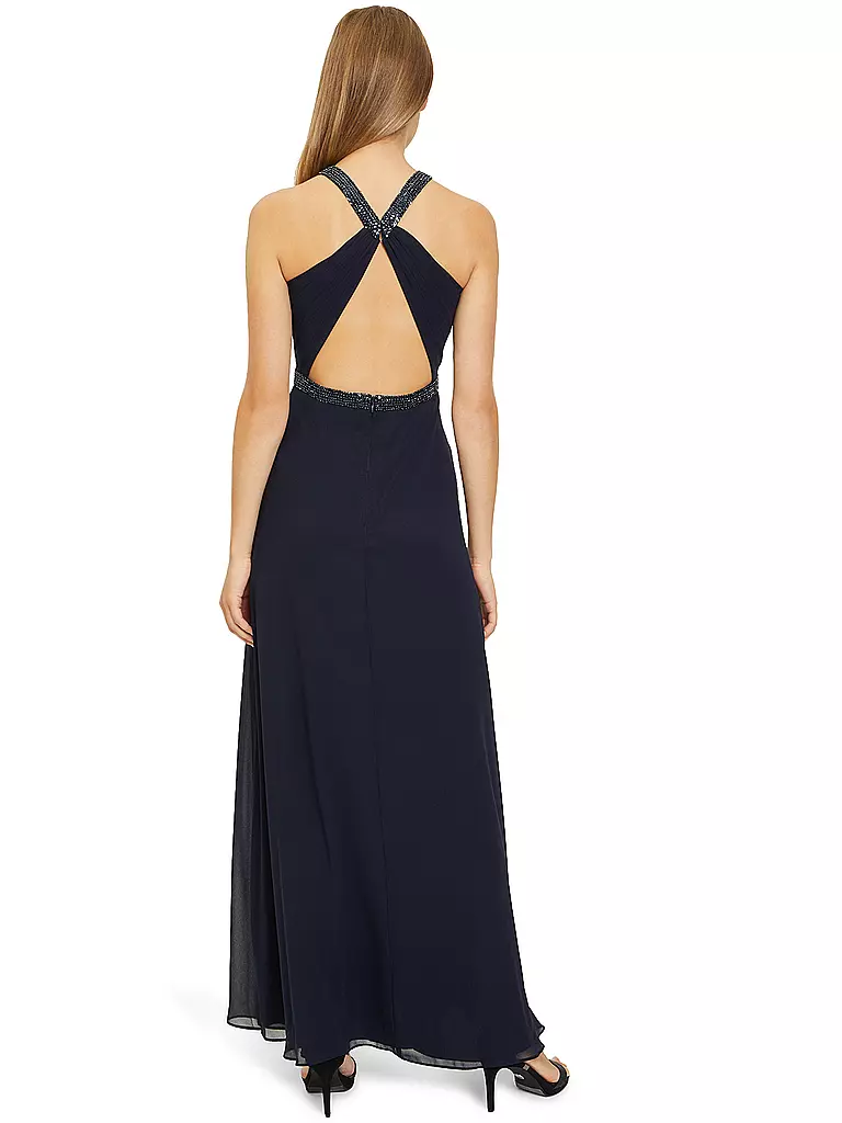 VERA MONT | Robe de soirée
Marque : VERA MONT
Couleur : bleu foncé
Catégories : Mode, Femme

Longueur des manches : Sans manches
Encolure : Col rond
Matière : Polyester / Polyamide
Motif : Uni
Style et occasion : Occasion
Style : Glamour
Détails : Plis, paillett | 