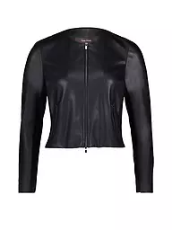 VERA MONT | Veste courte aspect cuir | Noir