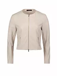 VERA MONT | Veste courte aspect cuir | Crème