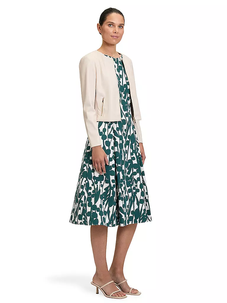 VERA MONT | Veste courte aspect cuir | creme