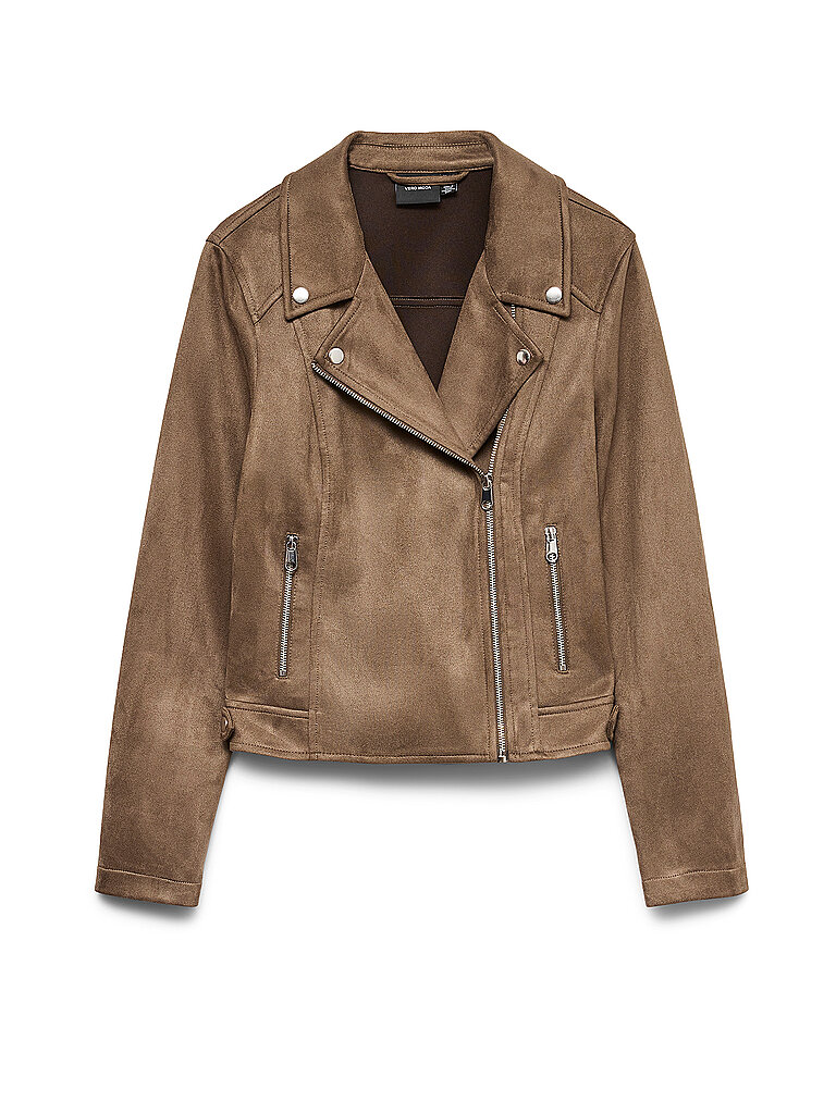 VERO MODA Veste aspect cuir VMJOSE marron
