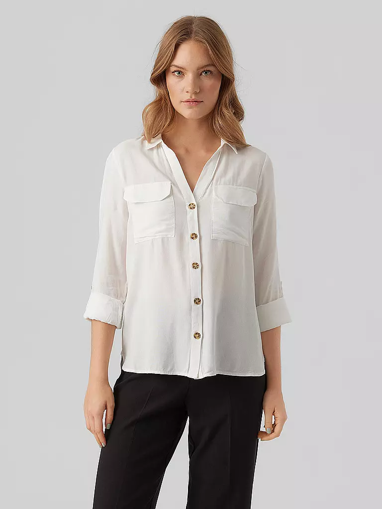 VERO MODA | Blouse à manches longues VMBUMPY | weiss