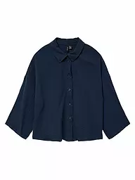 VERO MODA | Blouse-chemise VMNATALI CROP | Bleu foncé