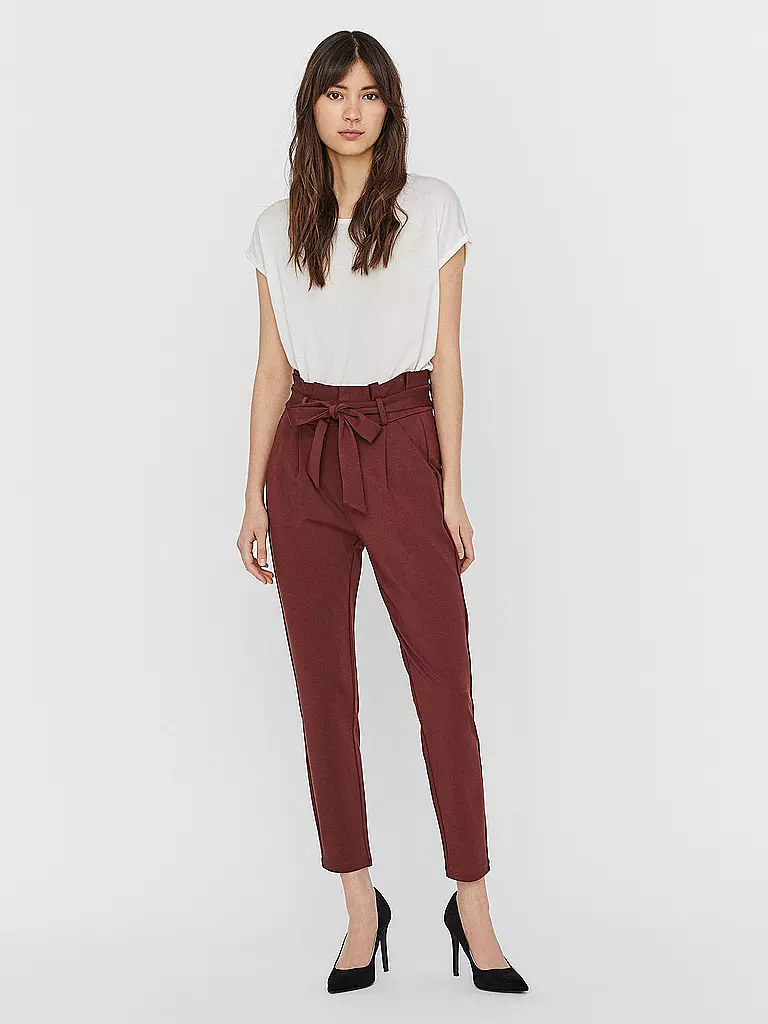VERO MODA | Highwaist Hose Loose Fit VMEVA | Marron