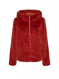 VERO MODA | Jacke in Felloptik VMSONJAHOODIE | Rouge foncé