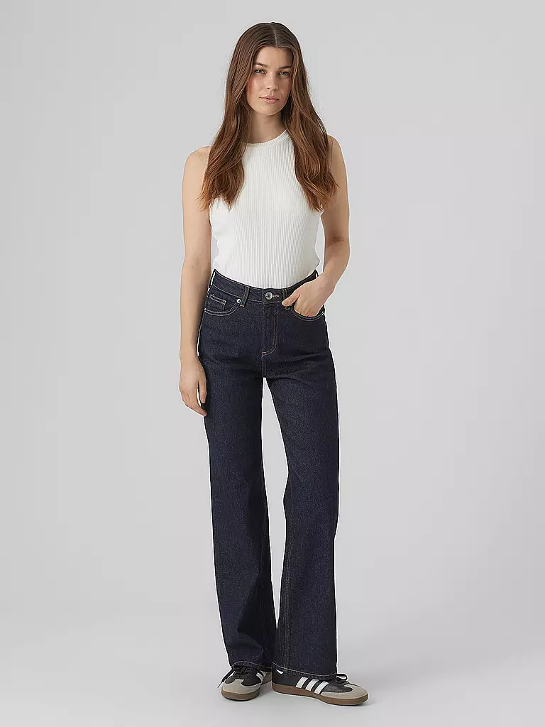VERO MODA | Jeans Jambe Large VMTESSA | dunkelblau