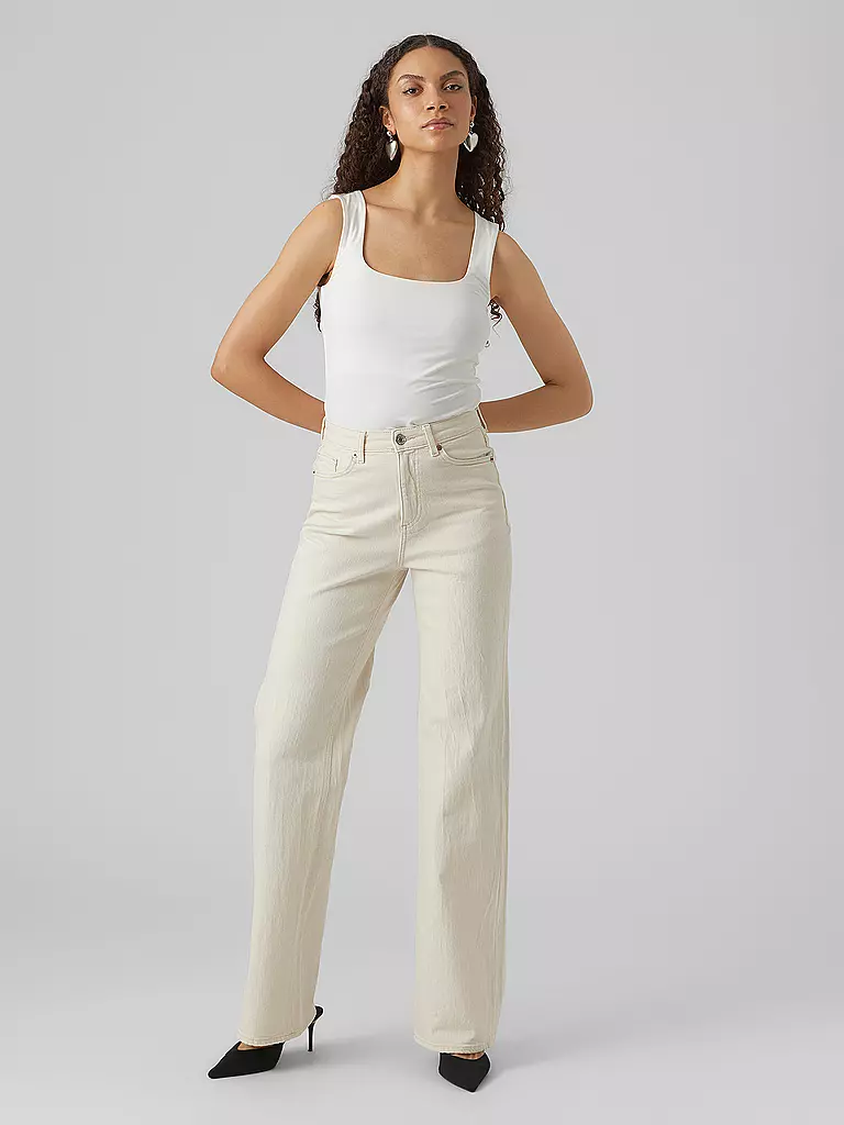 VERO MODA | Jeans Wide Leg VMTESSA | beige