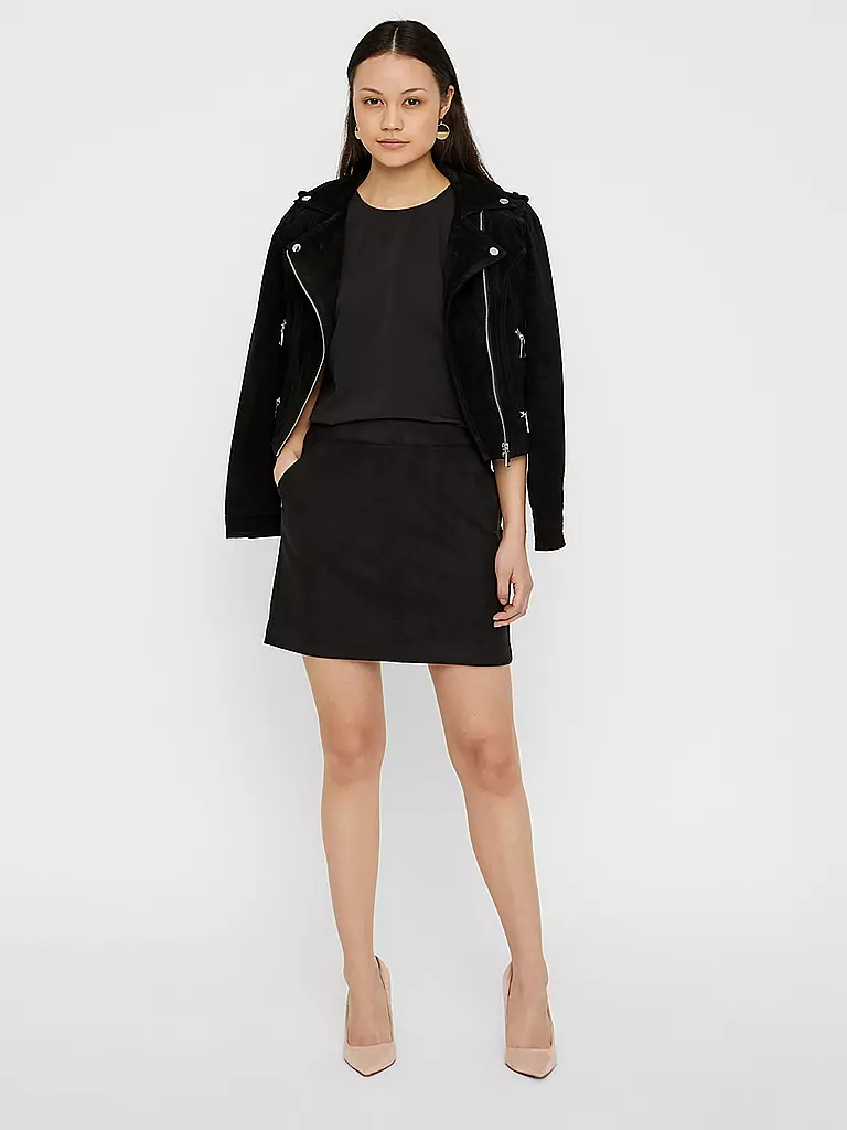 VERO MODA | Jupe aspect cuir "VMDONNADINA" | Noir