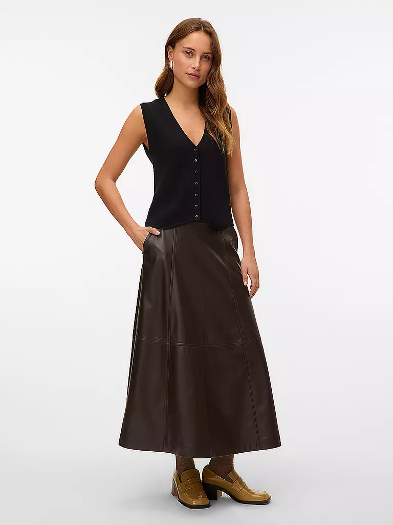 VERO MODA | Jupe en similicuir VMOLIVE | braun