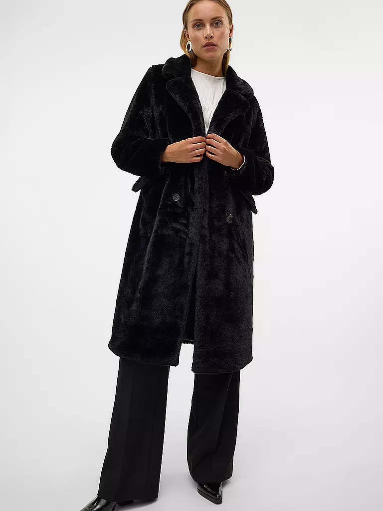 VERO MODA | Mantel in Felloptik VMSONJAELLY | Noir