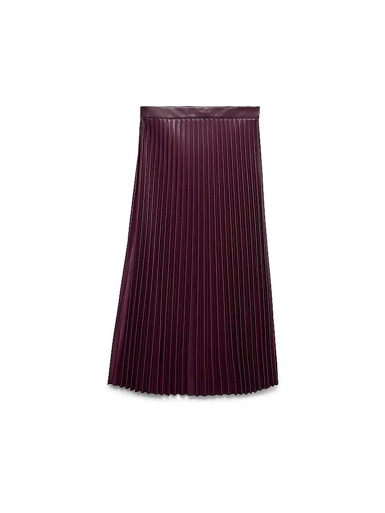 VERO MODA | Midi-jupe en similicuir VMBELLAHOLLY | Rouge foncé